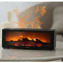 Flame Fireplace Aroma Diffuser, Essential Oil Aromatherapy with 7 Colors Fireless Flames
