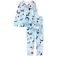 thumbnail image 4 of Suhoaziia Sleepwear for Women Nightgown Halloween Star Polka Dots Pajamas Top and Pants Skin Friendly Halloween Gift Print Graphic Sleep Set Leisure Time Size 2XL Long Sleeve Suit, 4 of 5