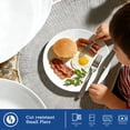 thumbnail image 2 of Dayedo 6-piece ceramic plate set, suitable for holding cakes and salads, white 8-inch appetizer plate, 2 of 8