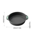 thumbnail image 3 of Silicone Baking Pan Set with Double Handles Non-Stick Square and Round Cake Bread Dessert Molds, 3 of 9