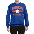 thumbnail image 2 of Wild Bobby City of San Francisco Baseball Fantasy Fan Sports Unisex Crewneck Sweatshirt, Royal, 3X-Large, 2 of 6