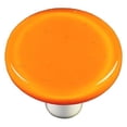 thumbnail image 1 of Hot Knobs HK1009-KRB Potiron Orange Rond Verre Armoire Bouton - Noir Poste, 1 of 1