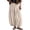 Beige #012, variant on Womens Baggy Balloon Pants Cotton Linen Barrel Pants High Waisted Wide Leg Pants with Pockets 2XL