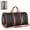 Black, variant on Luxe Travel Bag with Wheels, Foldable Convertible Garment Bag Carry On Weekender Bag for Men and Women