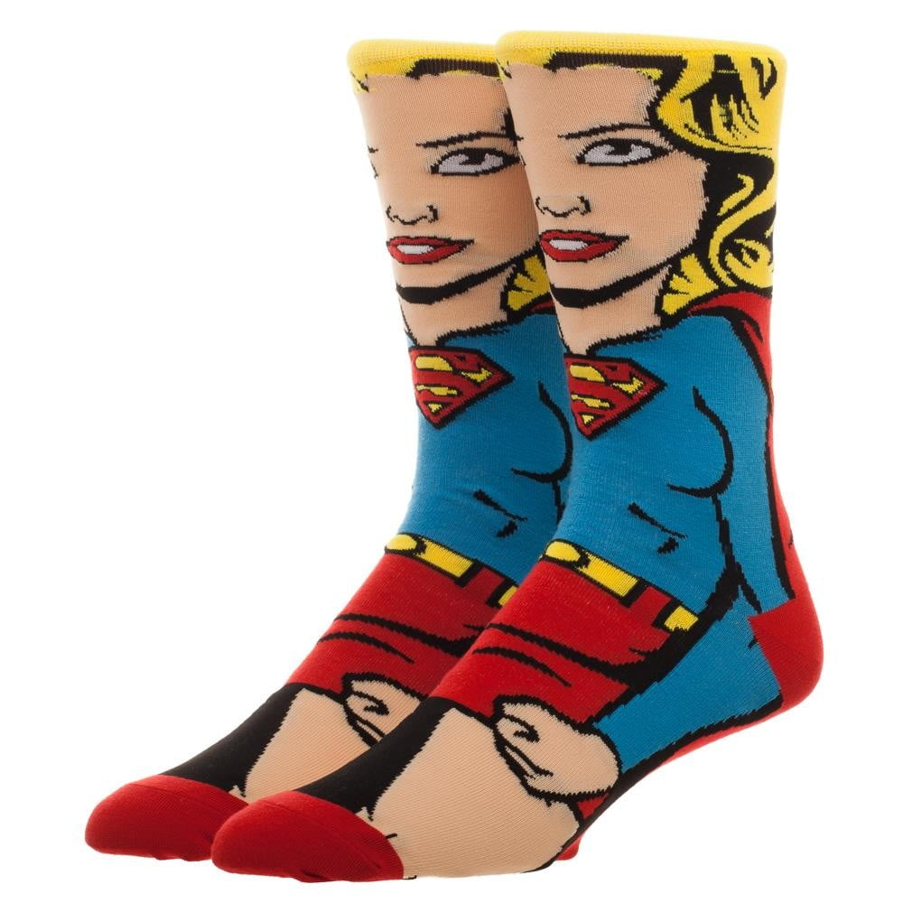 Crew Socks DC Comics Super Girl 360 New Licensed cr5370dco