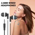 thumbnail image 5 of 3.5mm Wired Headphones Sport Earbuds With Bass Stereo Earphones Headset Earphones For Phone Without Mic, 5 of 6