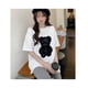 thumbnail image 4 of Camisa de señora con cuello redondo,Camiseta de mujer Camiseta holgada redonda para mujer Camiseta holgada para mujer Rendimiento finamente afinado, 4 of 14