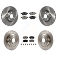 thumbnail image 1 of Transit Auto Front Rear Disc Brake Rotors and Semi-Metallic Pads Kit for Car 2013-2014 Volvo S60 with 300mm Diameter Rotor K8S-101425, 1 of 11