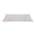 thumbnail image 3 of Efavormart White Seamless Lamour Satin Rectangle Tablecloth - 90"x156" for 8 Foot Table With Floor-Length Drop, 3 of 11