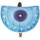 thumbnail image 1 of Toalla De Playa Redonda Con Pompón - Mandala India - Esterilla De Yoga - Mantel, Bufanda, Playa, Ocio, Picnic (f). Afortunado Sencillez, 1 of 4