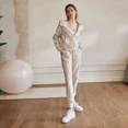 thumbnail image 5 of Traje de yoga para mujer Lulu otoño/invierno 2024, holgado, grueso, cálido, deportivo, informal, para correr, fitness, con capucha, 5 of 5