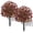 Dark red*2, variant on 1 Pack Fall Topiary Balls, Artificial Fall Flowers for Outdoors with Ground Stakes, 22 inch UV Resistant Faux Autumn Plants for Porch Planters, Garden Yard Decor