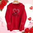 thumbnail image 2 of Dgankt Hoodies for Women Women's Hoodies Pullover Cute Heart Sweatshirts Long Sleeve Tops with Pockets S-3XL, 2 of 8