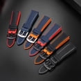 thumbnail image 4 of Correa de nailon de lona de 20 mm y 22 mm para relojes TAG HEUER F1 Gulf Oil Racing Submarine Omega Seahorse Series para hombre, 4 of 5