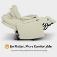 thumbnail image 4 of MCombo 80" Power Reclining Loveseat with Console for Living Room, Double Recliner Sofa with Armrest Storage & LED Light, Beige, 4 of 9
