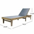 thumbnail image 2 of Table à Manger d'Extérieur 59 Pouces Rectangulaire en Bois, 2 of 12