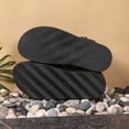 thumbnail image 6 of HomeDM Womens Platform Sandals Open Toe Slip On Buckle Ankle Strap Wedge Casual Summer Beach Sandals, Black Size 9.5, 6 of 9