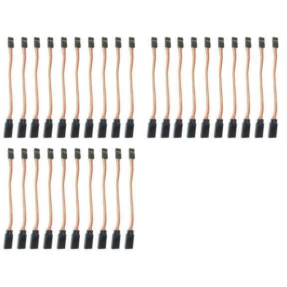 HobbyFlip 10CM Servo Lead Extention (JR) 26AWG 10 x Wires Compatible with DJI S1000 3 Pack