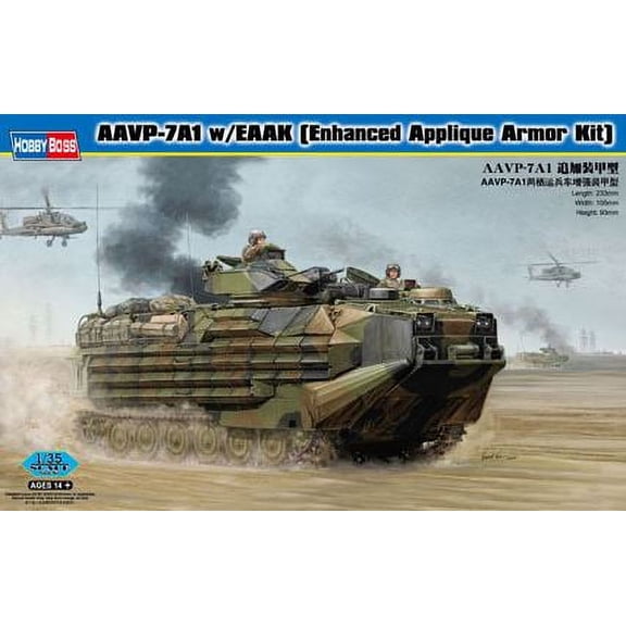 Hobby Boss Models 82414 1:35 AAVP-7A1 w/EAAK (Enhanced Applique Armor Kit) Tank