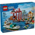 thumbnail image 2 of LEGO City Seaside Harbor with Cargo Ship Toy Building Set for Kids Ages 8 and up, 60422, 2 of 7