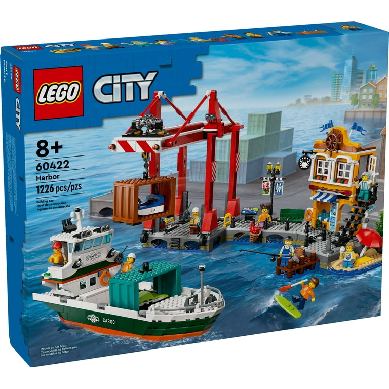 LEGO City Seaside Harbor with Cargo Ship Toy Building Set for Kids