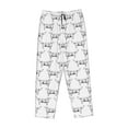 thumbnail image 6 of Uemuo Labrador Retriever Dog Pattern Women's Wide Leg Palazzo Lounge Pants with Pockets Light Weight Loose Comfy Casual Pajama Pants-Medium, 6 of 9