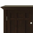 thumbnail image 4 of Simpli Home Bedford Wood 54" Transitional Sideboard Buffet and Wine Rack in Dark Chestnut Brown, 4 of 8