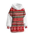 thumbnail image 4 of COM1950s Pyjamas de Noël pour Femmes, Chandail à Capuchon pour Femmes avec Imprimé de Noël, Design à Longs Cheveux, Manches Longues Chaudes, Col Rond, Hauts de Noël pour Femmes, Chemise de Noël pour Femmes, Vestes pour Femmes Mode, 4 of 9