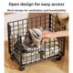 thumbnail image 3 of Cesta de Ropa de Hierro Nórdico para Uso Doméstico, Cesta para Ropa Sucia, Cesta de Almacenamiento para Baño y Uso General., 3 of 5