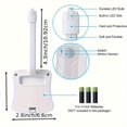 thumbnail image 2 of 4-Pack 16-Color Changing LED Toilet Night Light, Motion Sensor, Sturdy Design, Soft PVC Shade, Bathroom Toilet Bowl Light, Ideal Gifts for Fathers & Teen Boys, 2 of 6