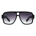thumbnail image 2 of Men's Sunglasses Sporty Square Aviator Retro Fashion UV400 Black, 2 of 4
