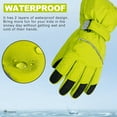 thumbnail image 6 of ThxToms Kids Warm Gloves Winter Waterproof Snow Gloves for Outdoor Sports, Toddler Bulky Ski Gloves for Boys Girls,Green,M, 6 of 7