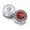 Cone-Red, variant on 5PCS Bling Crystal 18mm Chunk Snap Button Fit Snap Pendant Bracelet Jewelry DIY-smooth-Clear
