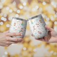 thumbnail image 2 of 12oz Stemless Wine Tumblers Colorful Forest Princess Pattern Vacuum Insulated Stainless Steel Travel Tumbler Cups Mug with Lid and Straw for Champaign,Cocktail,Beer with Cleaning Brush, 2 of 5