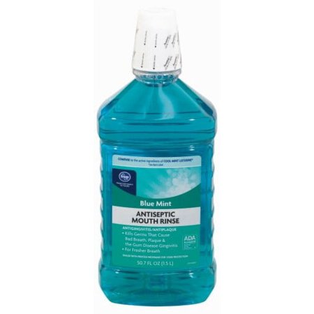 2X - KR Antiseptic Mouthwash Blue Mint with Gingivitis + Plaque Control 50.7 fl oz