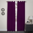 thumbnail image 6 of Kashi Home Holly Solid Semi-Sheer Grommet Single Curtain Panel, 6 of 7
