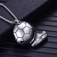 thumbnail image 3 of Balón de fútbol con dije para zapato, regalo para fanáticos de los deportes para el collar deportivo de la Copa del Mundo para hombres y niños, 3 of 5
