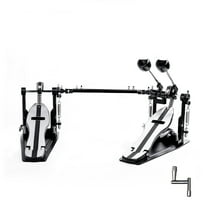 Vaisoeny Double Bass Drum Pedal, Double Chain Bass Drum Pedal, Double Kick Pedal for Bass Drum,Drum Set Kit and Electronic Drums (V-SZ11)