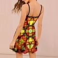 thumbnail image 2 of Colorful Floral Symmetrical Pattern Slip Dress Dresses For Woman Fairy Dress, 2 of 6