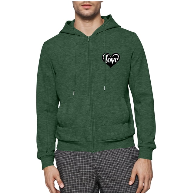 Ceisia Men's Hooded Zipper Closure Functional Pockets Gift Casual Style Coat - 60%Polyester-5%Spandex-35%Cotton for Daily & O utdo...