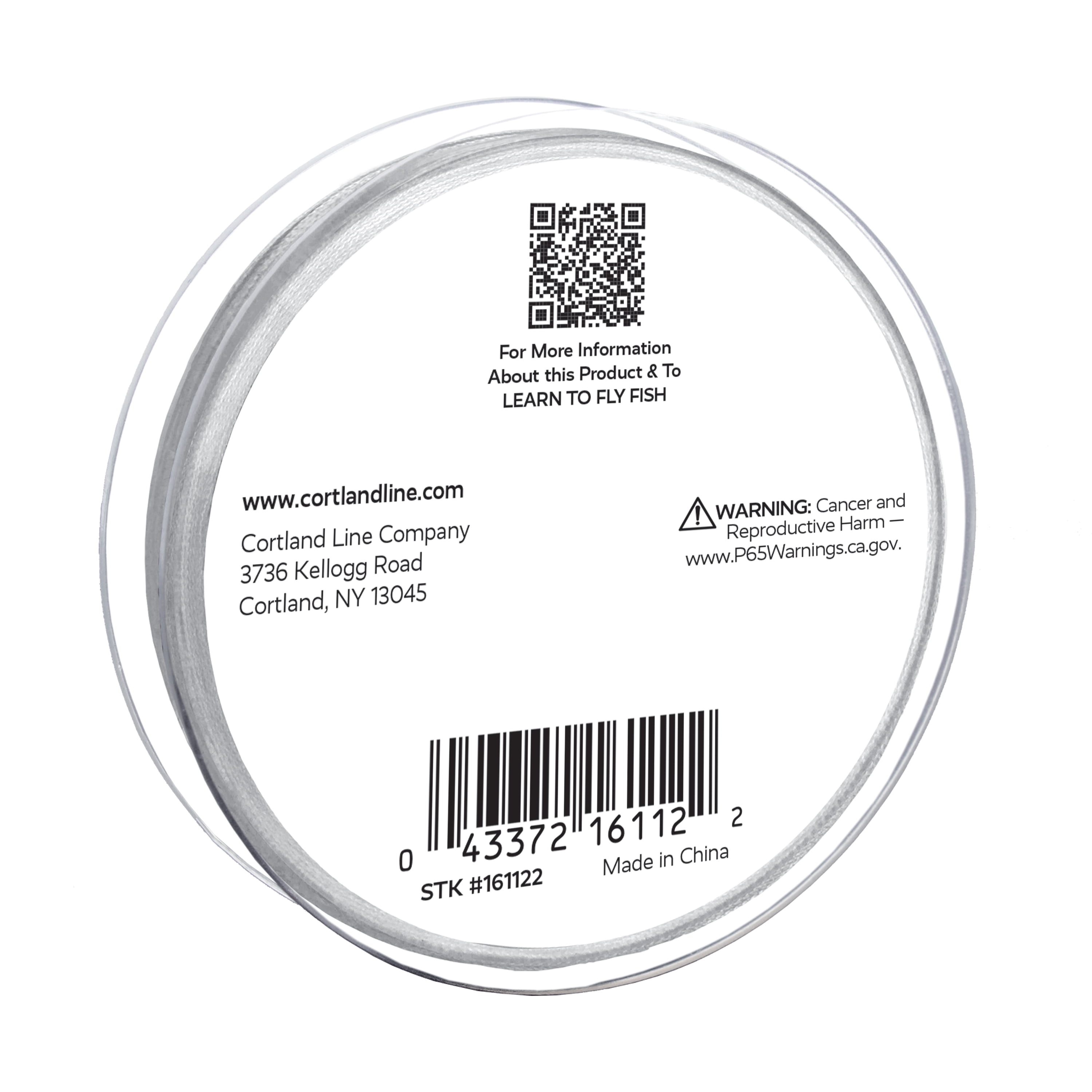 Cortland Fairplay Fly Line Reel Backing, White, 20 lb., 100 yd, 161122