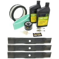 John Deere OEM Model LX288 Maintenance Kit and Mulching Blades, 48C" Mower Deck
