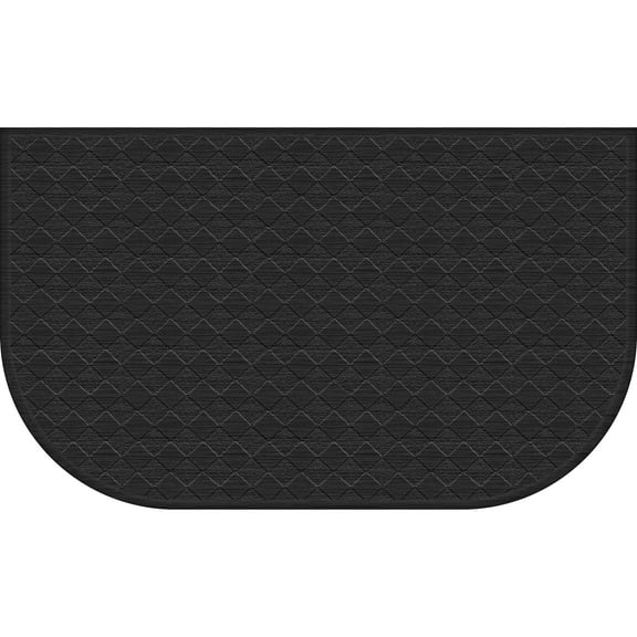 Mainstays Comfort Mate D Kitchen Mat; Black, 1.5' x 2.5'