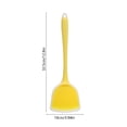 thumbnail image 3 of Ke1Clo Semi-Transparent Silicone Spatula, Non-Stick Stir-Fry Cooking Spoon for Wok, Heat Resistant Kitchen Utensils for Flipping Scraping Baking, Yellow, 3 of 6
