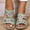 Green, variant on Babysbule Sandals for Women Summer Ladies Fashion Wedge Heel Embroidery Flower Sandals Women's Casual Shoes
