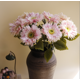 thumbnail image 1 of Xiao Hua 6 flores artificiales de crisantemo retro, flores falsas, flores artificiales para decoración de bodas, 1 of 5