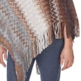 thumbnail image 3 of White Mark Poncho en Tricot à Franges pour Femme, Taille Unique, 3 of 4
