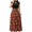 I, variant on QLEICOM Women Short Sleeve Long Dress, Halloween Pumpkin Bat Blood Spider Web Print Long Dress, Vintage Beach Loose Casual Maxi Dress with Pockets I L