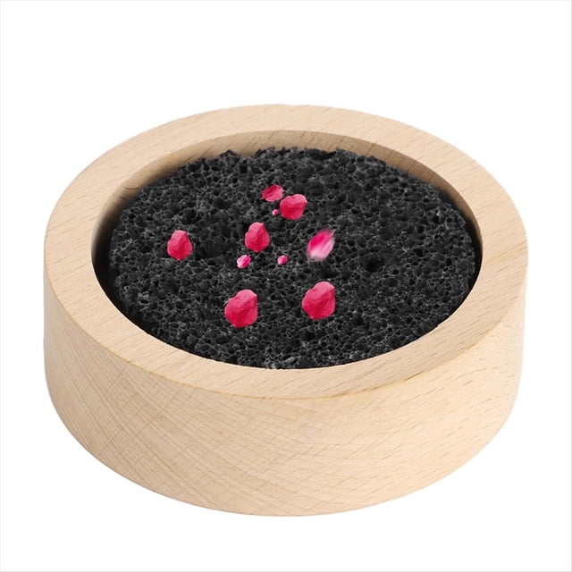 Difusor de Aceites Esenciales de Volcánica de Madera, Difusor de Piedra Volcánica Negra, Difusor de Piedra para el Hogar, la Oficina, el Yoga y la Sauna.