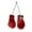Red, variant on Mini Boxing Gloves Miniature Punching Gloves Holiday Christmas Ornament Hanging Decoration or Souvenir Display for Home